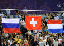 İsveçrəli idmançı Culiya Ştaynqruber I Avropa Oyunlarında qadınlar arasında idman gimnastikası üzrə dayaqla tullanma yarışlarında qızıl medal qazanlb. Azərbaycan, 20 iyun 2015